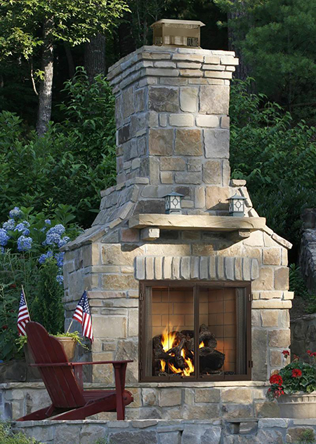 Heat & Glo Castlewood Outdoor Fireplace