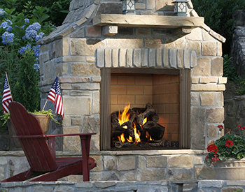 Heat & Glo HHT Wood Castlewood Outdoor Fireplace